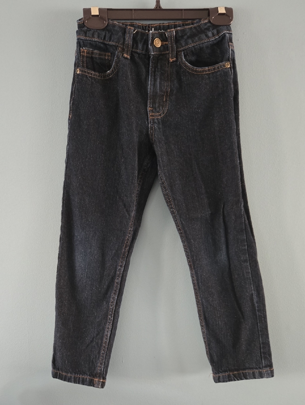*Back To School* Boys (6) Straight Leg Dark Blue Adjustable Jeans